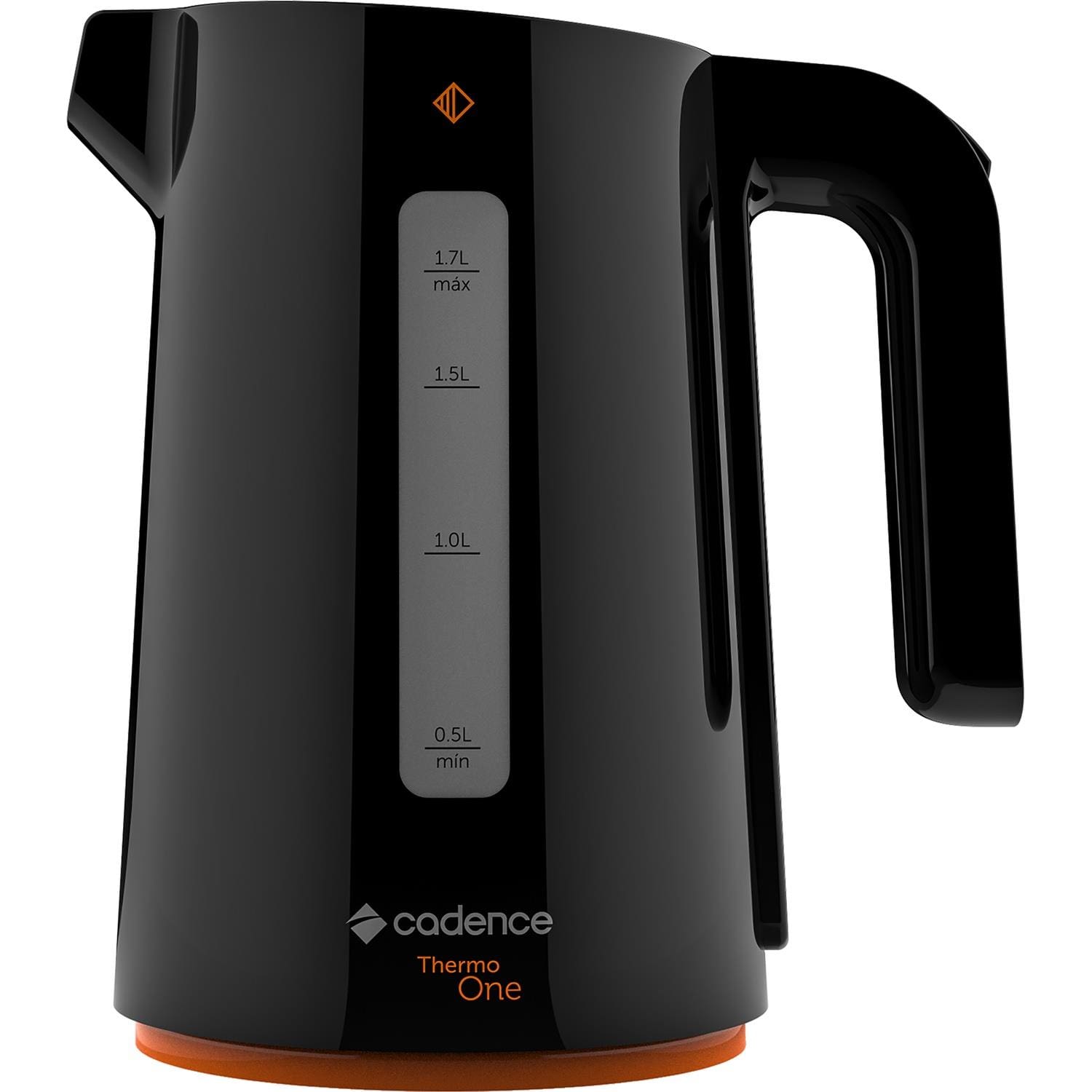 Chaleira Elétrica Cadence CEL388 Contrast 1,7L 1850W Desligamento Automático Preto - 110V - 1