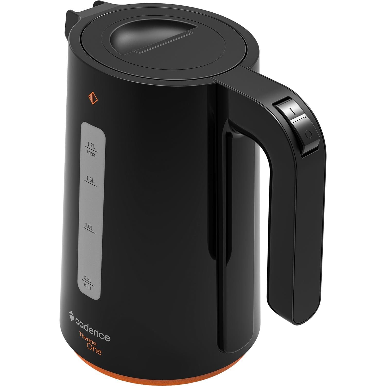 Chaleira Elétrica Cadence CEL388 Contrast 1,7L 1850W Desligamento Automático Preto - 110V - 2