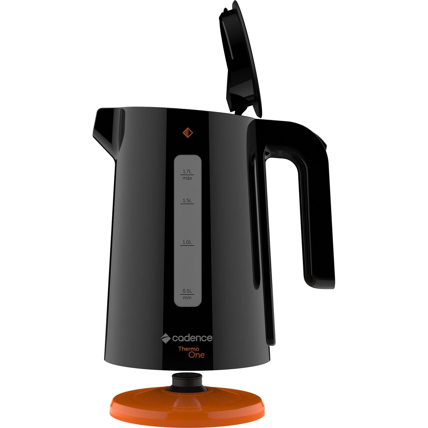 Chaleira Elétrica Cadence CEL388 Contrast 1,7L 1850W Desligamento Automático Preto - 220V - 3