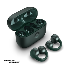 Fone de Ouvido Moto Buds Loop OWS Bluetooth, Sound by Bose IP54 Bateria até 39h Verde - 1