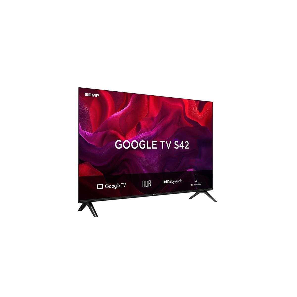 Smart TV 43” FHD Semp S42 LED Dolby Audio Google TV - 1
