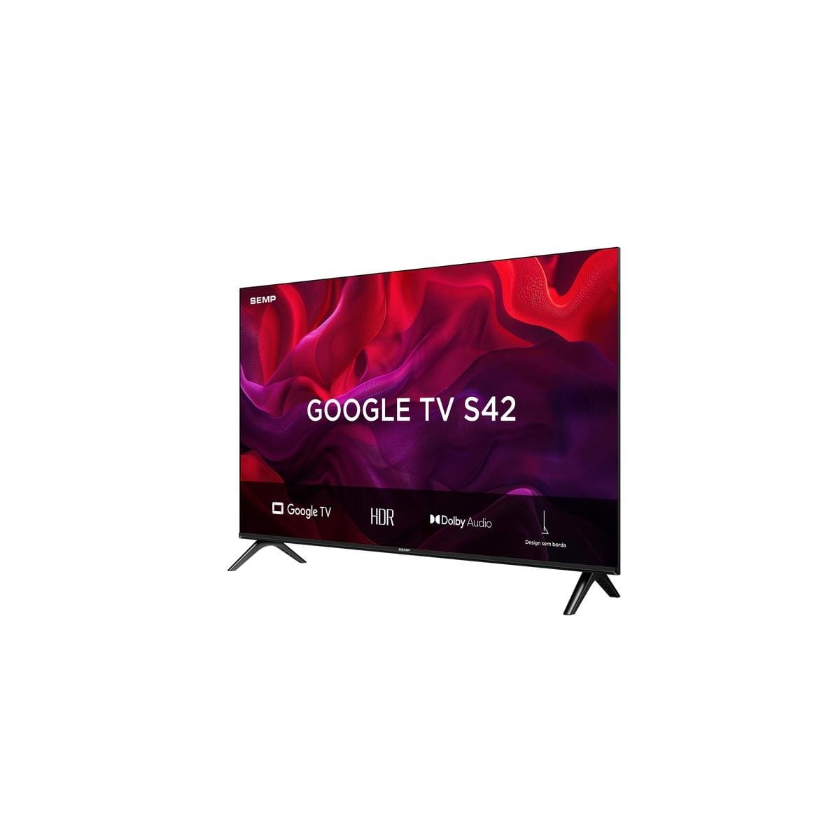 Smart TV 43” FHD Semp S42 LED Dolby Audio Google TV - 2