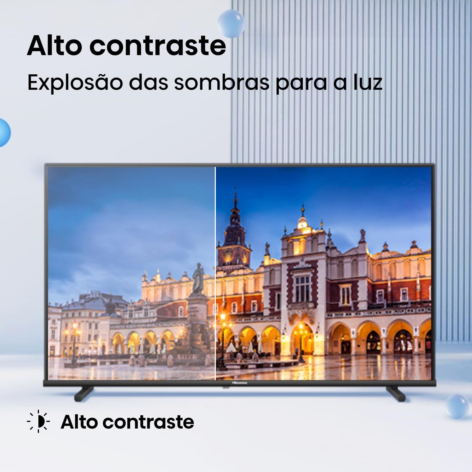 Smart TV 40” Hisense 40A4NV Full HD DLED DTS VirtualX Vidaa U9 Preto - 2