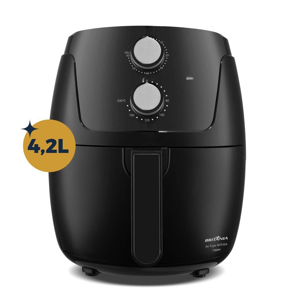 Fritadeira Elétrica Britânia BFR36A Silverstone 4,2L 1500W Air Flow Preta - 110V - 1