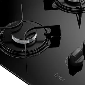 Cooktop a Gás Atlas U Top 4 Bocas Mesa de Vidro Preto Bivolt - 3