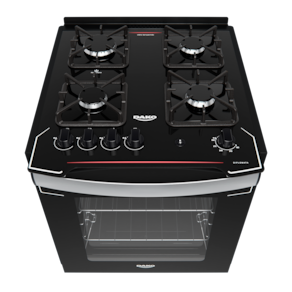 Fogão de Embutir Dako Diplomata 4 Bocas Preto Mesa de Vidro Bivolt - 2