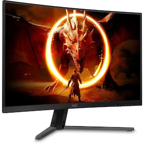 Monitor Gamer Curvo 32" LED AOC AGON CQ32G4E/57 QHD 180Hz 0,5ms Preto e Cinza - 1