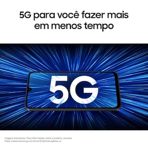 Smartphone Samsung Galaxy A17 5G 256GB 6,7” Super AMOLED Câmera Tripla 50MP IA Gemini Azul - 1