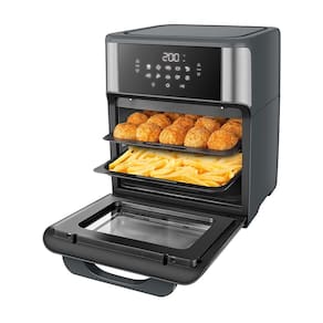 Fritadeira Elétrica Air Fryer Forno Mondial AFON-12L-GI 12L 2000W Painel Digital Preto - 220V - 1