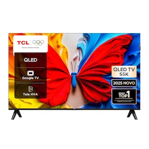 Smart TV 32” FHD TCL 32S5K QLED Dolby Audio Google TV - 1