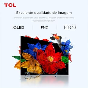 Smart TV 32” FHD TCL 32S5K QLED Dolby Audio Google TV - 3
