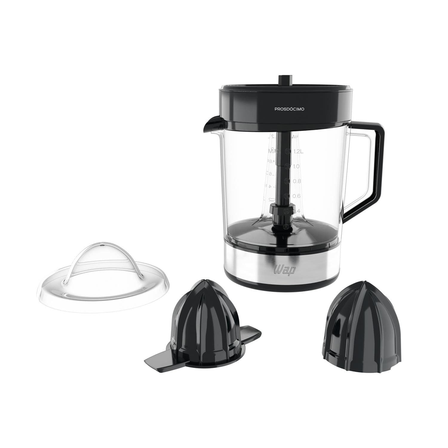 Espremedor de Frutas Wap WJ1200 1,2L 40W Automático Rotação Alternada Preto e Cinza - 220V - 1