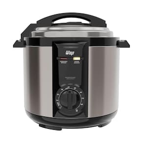 Panela de Pressão Elétrica Wap WPPE2 5L 900W Revestimento Antiaderente Gray Stone Timer Inox