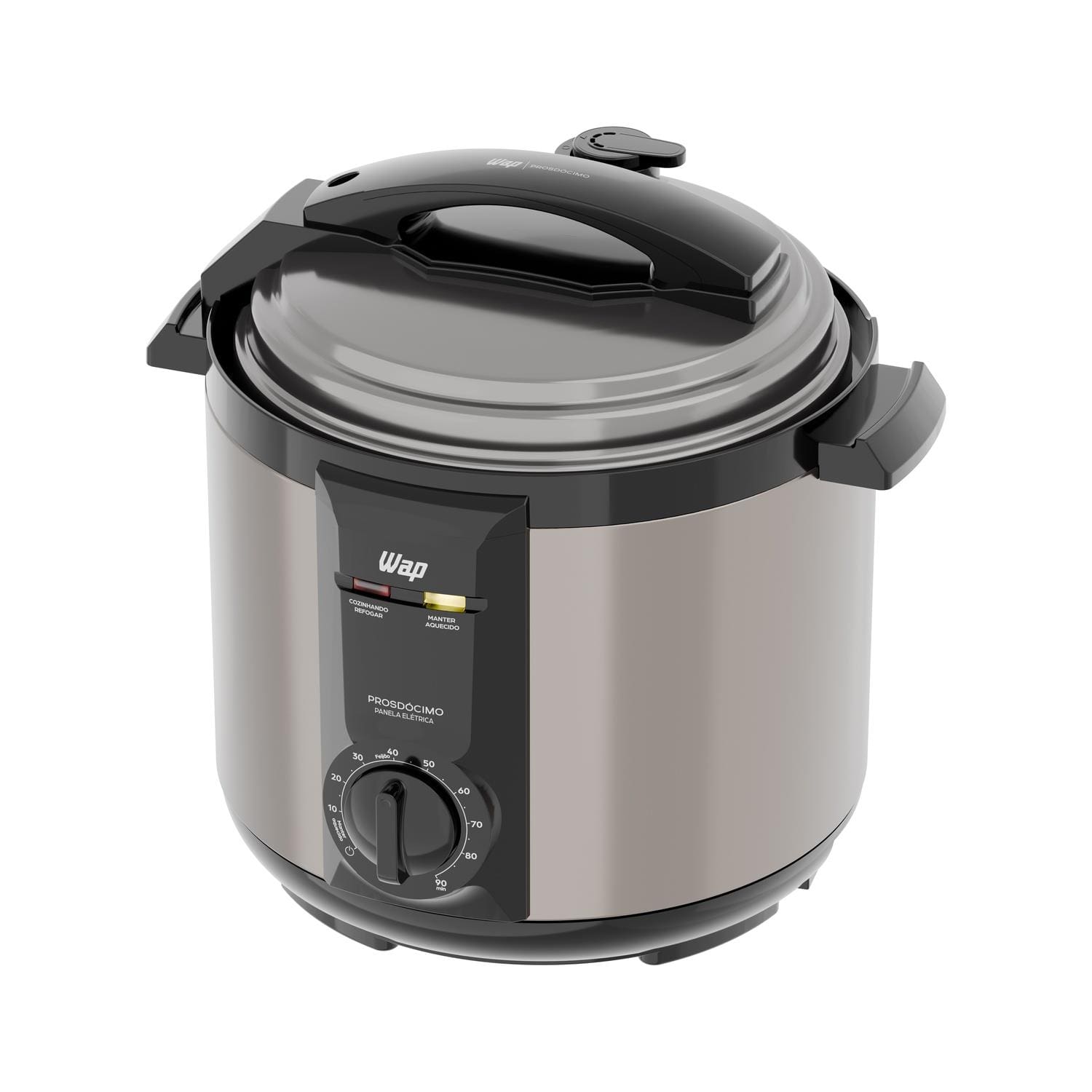 Panela de Pressão Elétrica Wap WPPE2 5L 900W Revestimento Antiaderente Gray Stone Timer Inox - 110V - 2