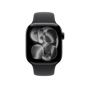 Apple Watch Series 11 GPS+ Cellular 42mm Preto Brilhante Pulseira M/G Esportiva Preta - 1