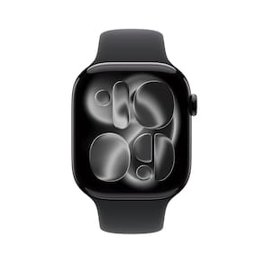 Apple Watch Series 11 GPS+ Cellular 46mm Preto Brilhante Pulseira P/M Esportiva Preta - 1