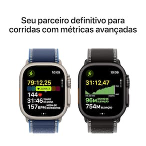 Apple Watch Ultra 3 GPS+ Cellular 49mm Pulseira Milanês P Preta - 3