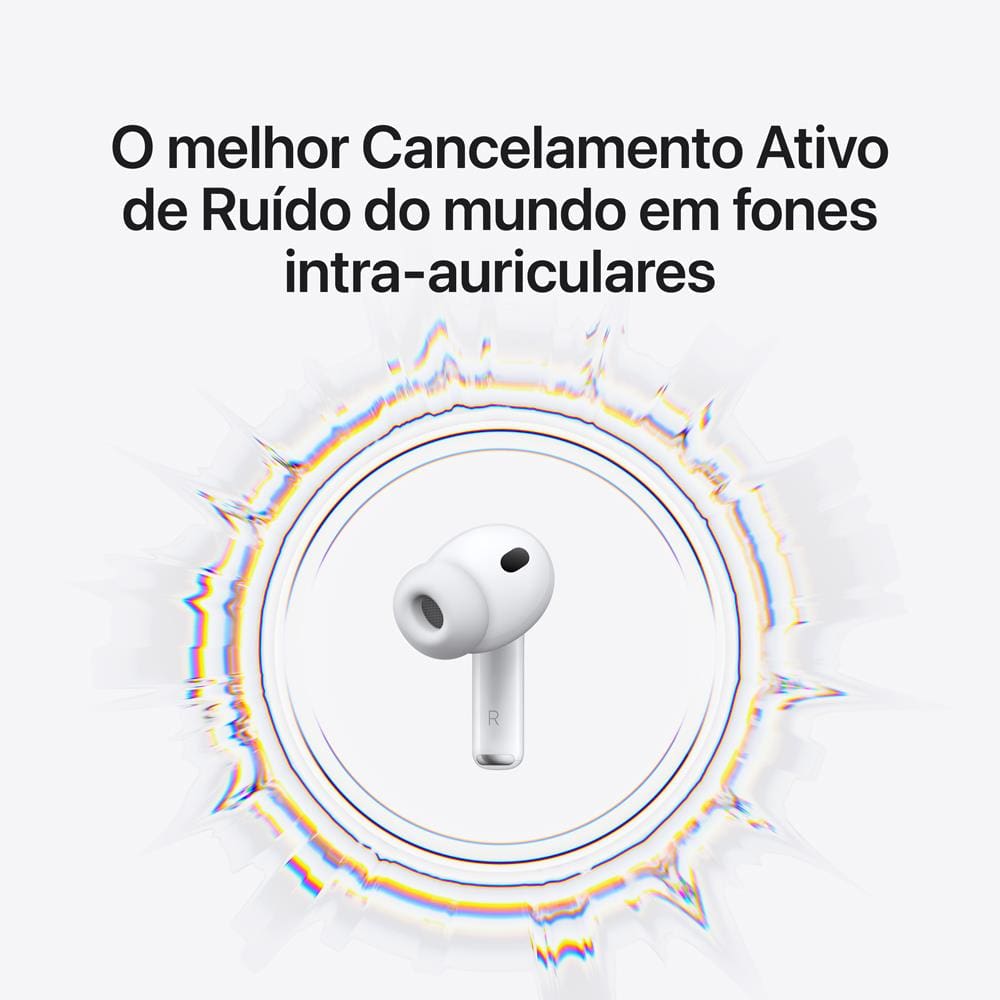 Apple AirPods Pro 3 Branco - Shopping Azul Fidelidade
