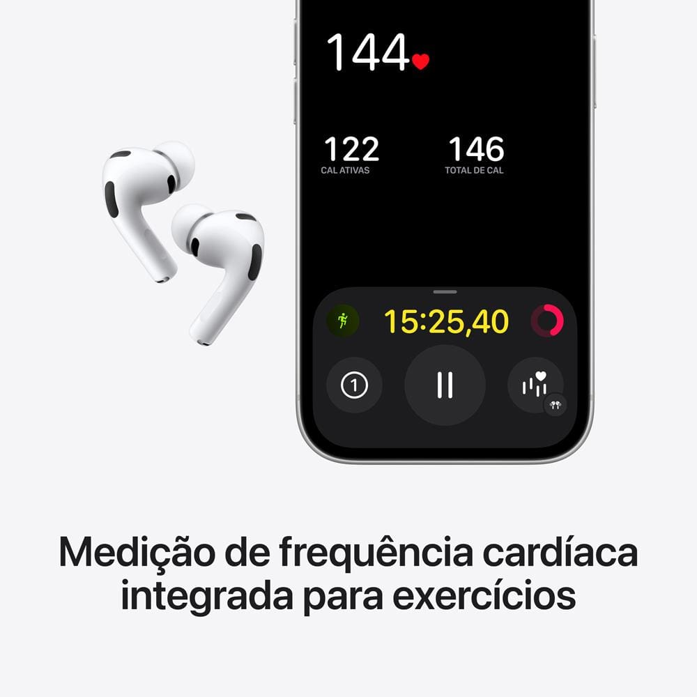 Apple AirPods Pro 3 Branco - Shopping Azul Fidelidade