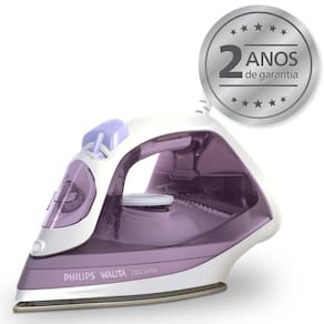 Ferro de Passar a Vapor Philips Walita Série 2000 DST2020 Base Cerâmica Reservatório 250ml Calc Clean Roxo - 220V - 2