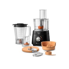 Multiprocessador de Alimentos Philips Walita S100 PC HR7304/90 1000W 2 Velocidades Liquidificador 2L Preto - 220V - 1