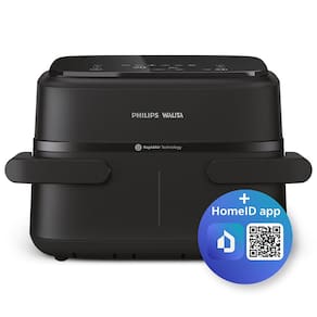 Fritadeira Airfryer Philips Walita Série 1000 NA150 7,1L 1850W Cesto Duplo Preta - 220V - 2