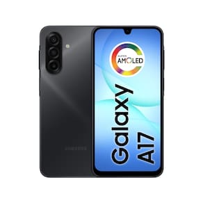 Celular Samsung Galaxy A17 4G Tela 6.7" 256GB Super AMOLED Câmera Tripla 50MP Preto
