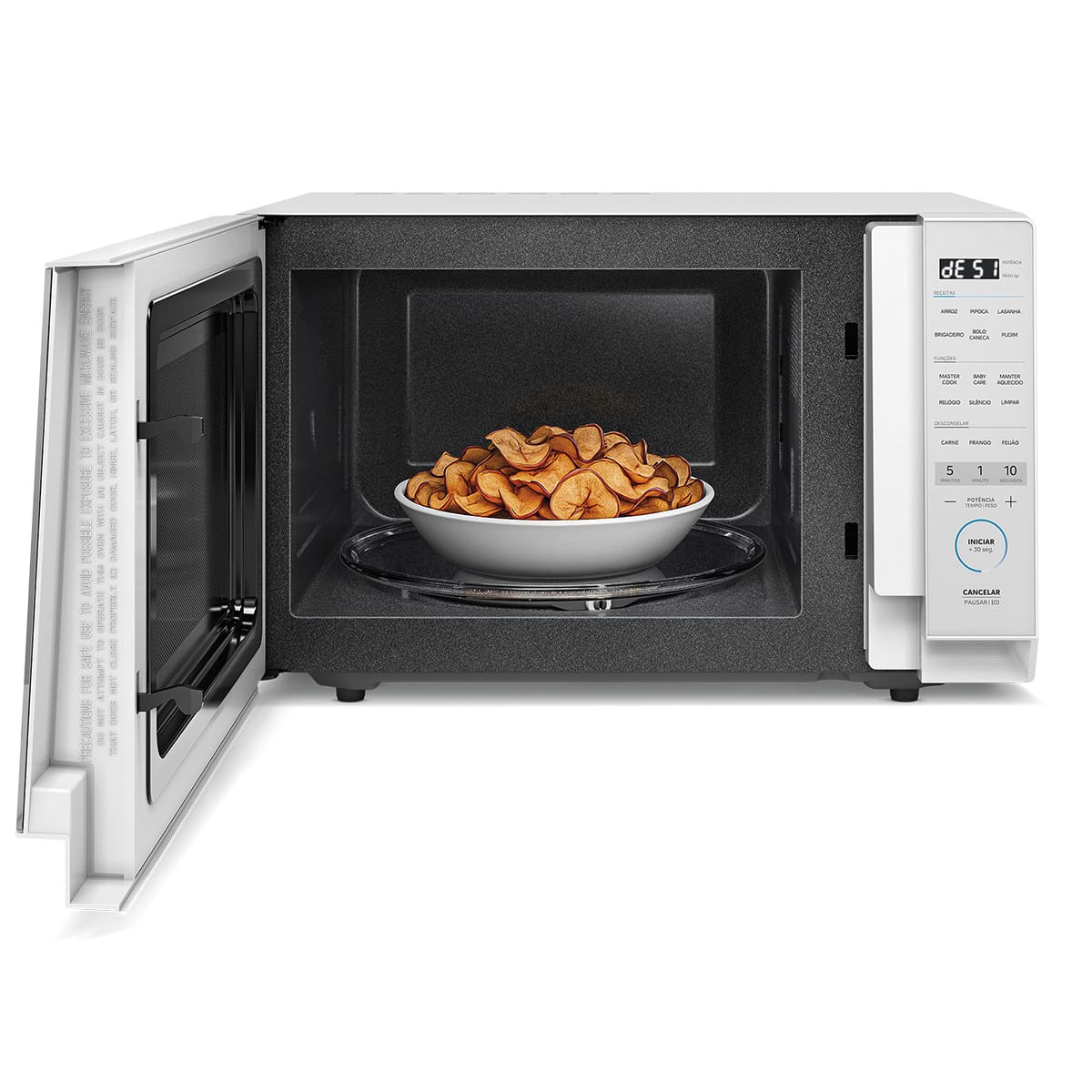 Forno Micro-ondas Midea MasterCook MHP35B 35L MasterClean 10 Níveis de Potência Branco - 220V - 2