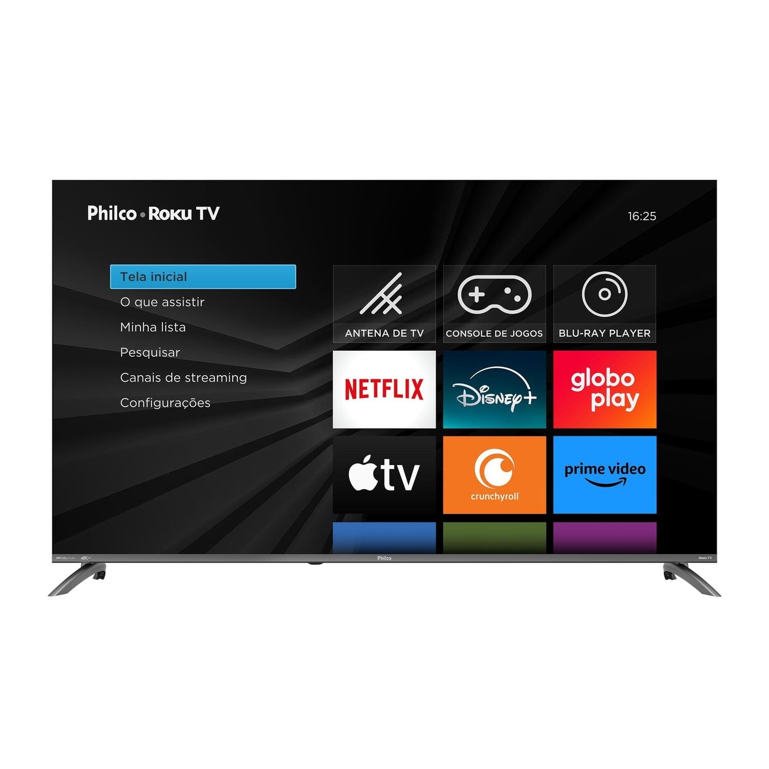 Smart TV Philco 55" 4K UHD P55CRA Roku TV Dolby Audio Quad Core Space Gray - 3