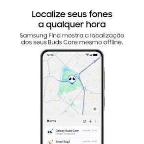 Fones de Ouvido Samsung Galaxy Buds Core Intra-auricular Bluetooth Cancelamento de Ruído IA Branco - 3