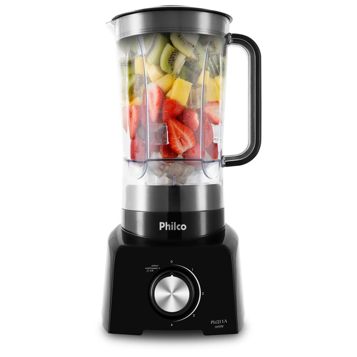 Liquidificador Philco PLQ11A 1050W 2,7L 4 Velocidades Função Tritura Gelo Preto - 220V - 2