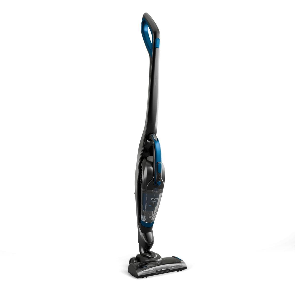 Aspirador de Pó Vertical Sem Fio Philco PAS52 2em1 200W Bivolt Cinza e Azul - 2