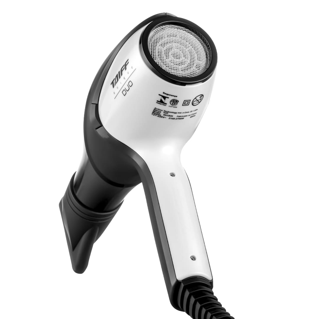 Secador de Cabelo Taiff Unique Duo 2700W Íons Anti-frizz Bivolt Preto e Branco - 3