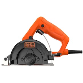 Serra Mármore Black+Decker BES41200 4-1/2” 1200W Compacta 14.000 RPM Preta e Laranja - 220V - 1