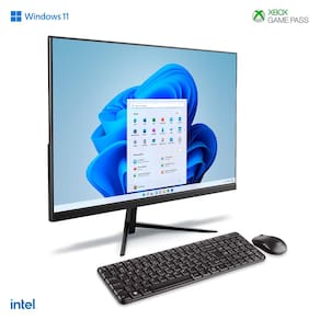 Computador All in One 23,8” Multilaser UB840 FHD Windows 11 Core i3 4GB RAM SSD 128GB Preto - 1