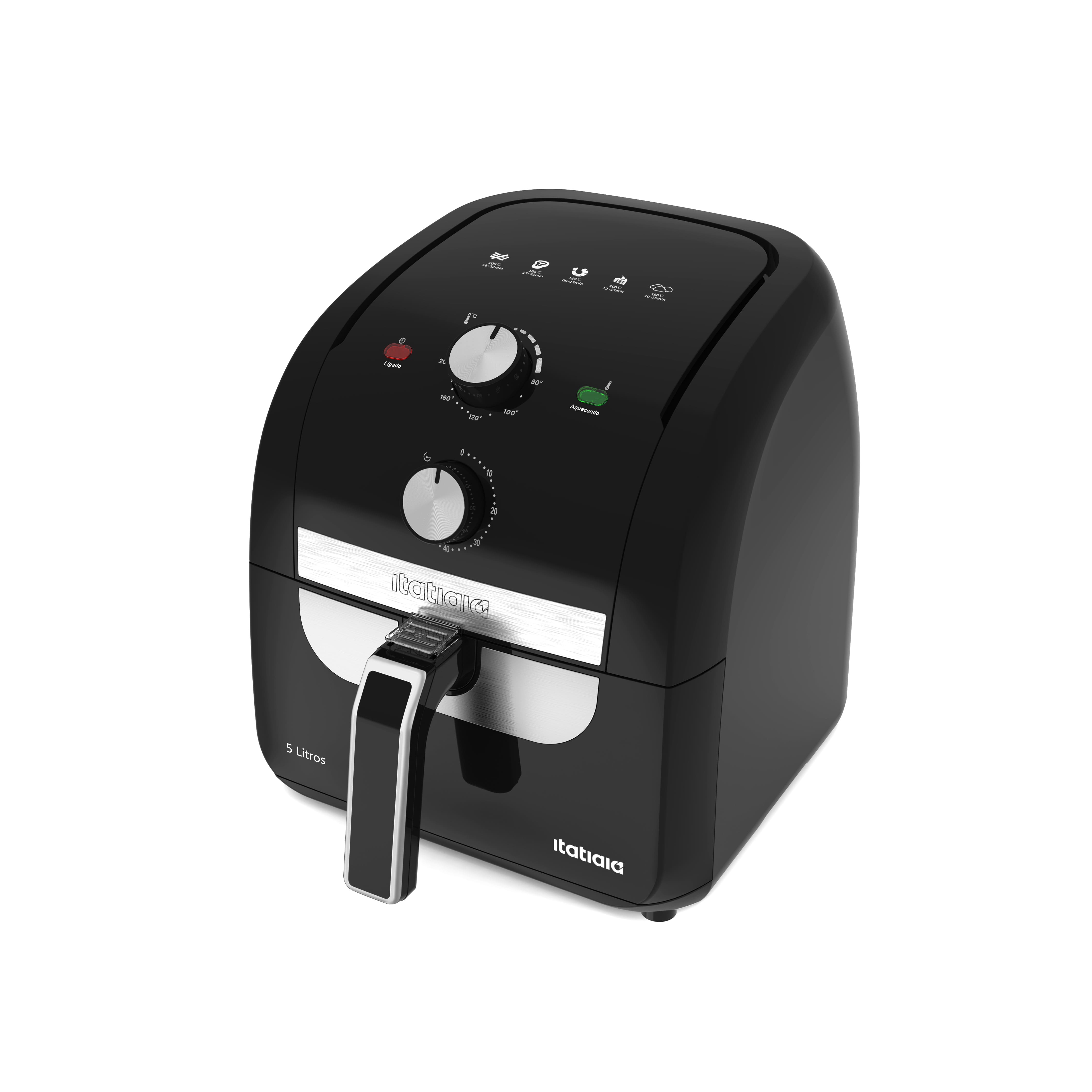 Fritadeira Air Fryer Itatiaia Essencial AFITA1007 5L Preta - 110V - 1