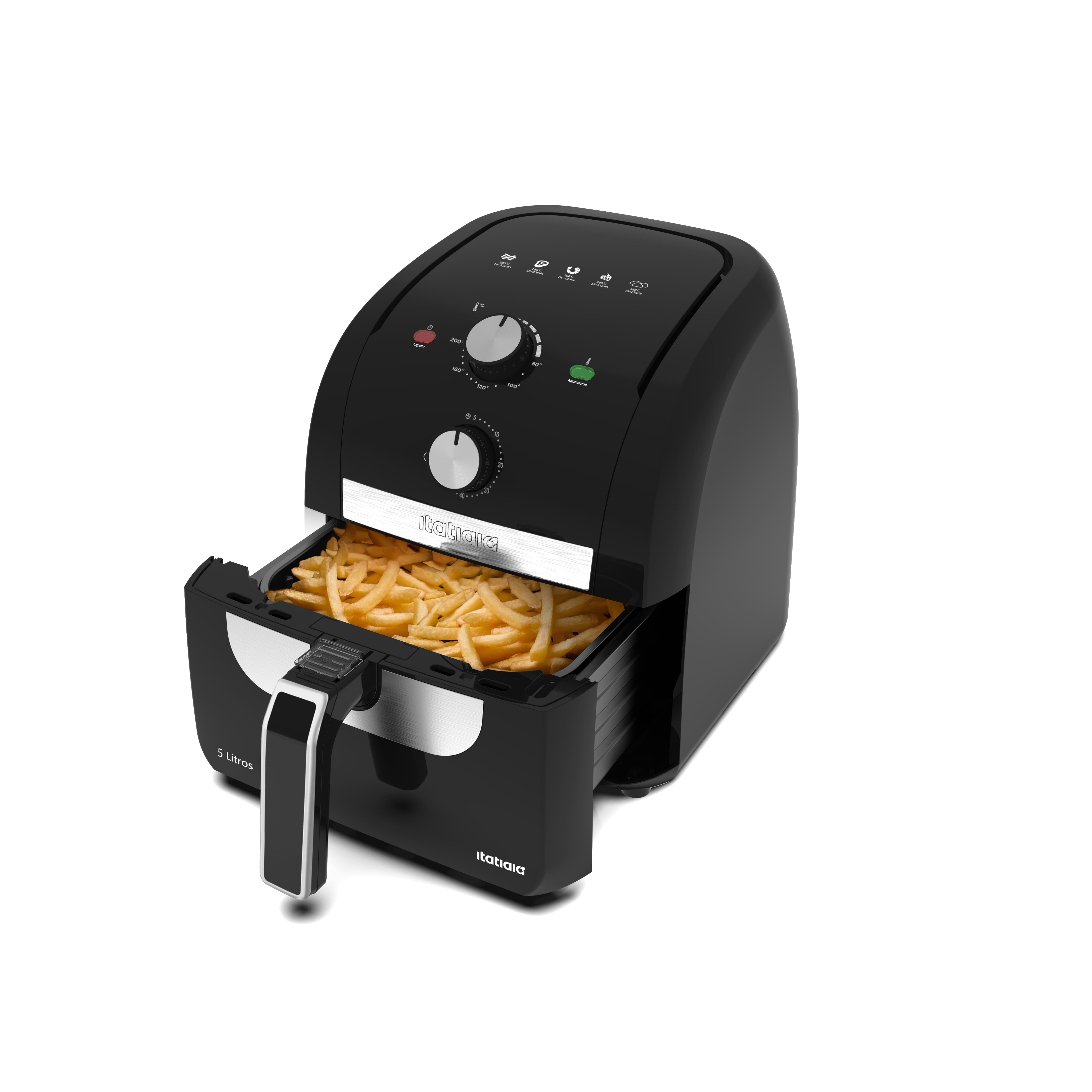 Fritadeira Air Fryer Itatiaia Essencial AFITA1007 5L Preta - 110V - 3