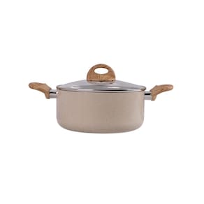 Jogo de Panelas de Indução Brinox Ceramic Life Smart Plus 5 Peças Antiaderente Tampas de Vidro Areia - 2