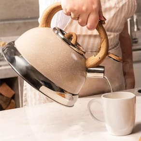 Chaleira de Inox Brinox Roma Indução 2,7 Litros Areia - 2