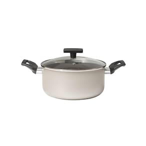 Jogo de Panelas Brinox Ceramic Life Essence 5 Peças Tampa de Vidro Champagne - 1