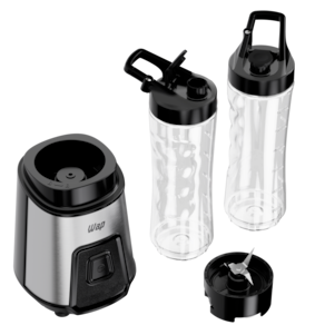 Liquidificador Portátil Wap Blender Go WBG600 600ml 300W 2 Copos Squeeze Preto Inox - 220V - 2