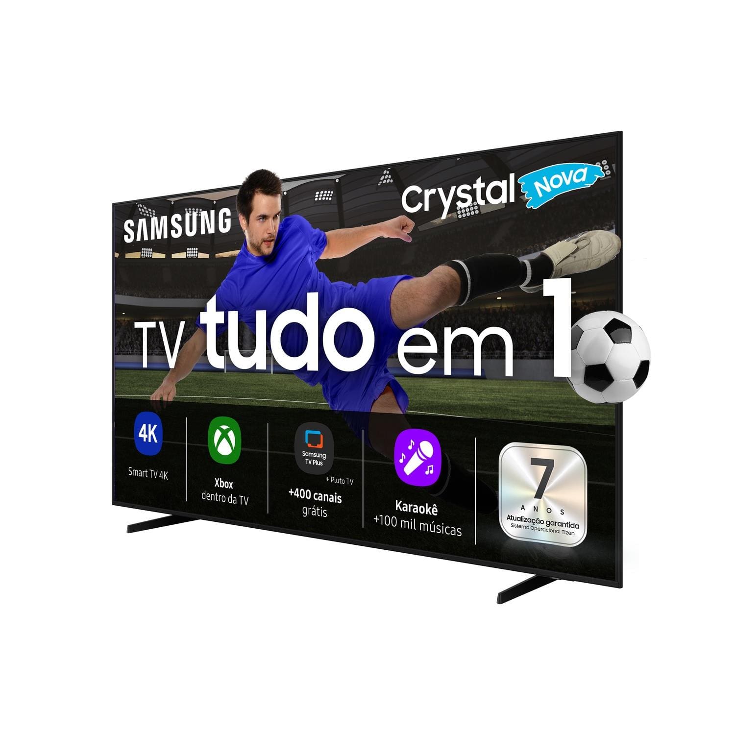 Smart TV Samsung 65" 4K Crystal UHD UN65U8100FGXZD HDR10+ Gaming Hub Design Slim Preto - 1