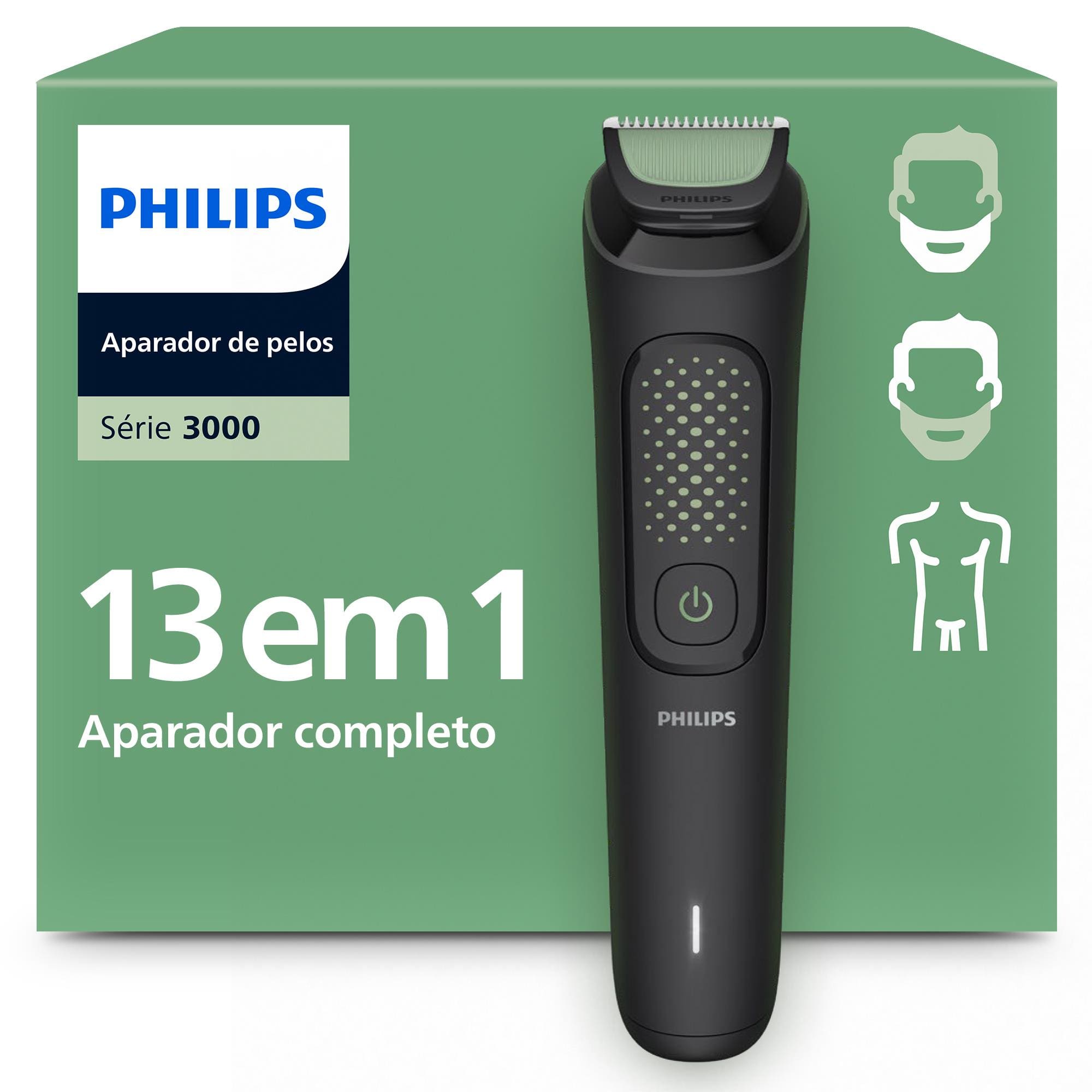 Aparador de Pelos Philips Multigroom MG3941/15 10 em 1 Bivolt - 2