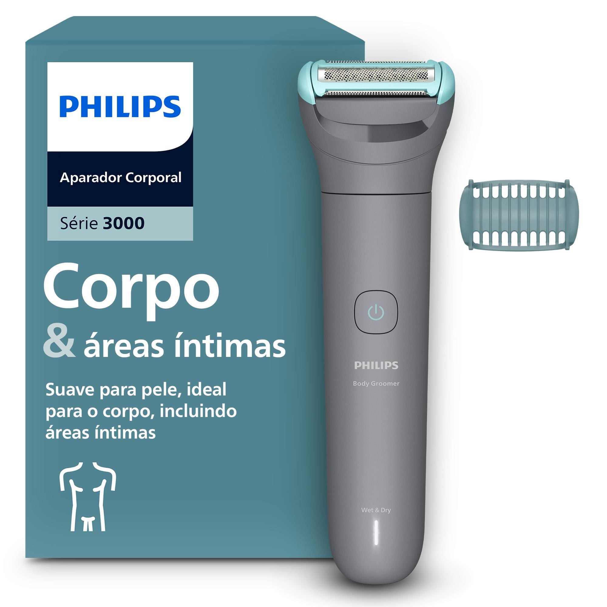 Aparador de Pelos Philips BodyGroom BG3470/15 À prova D`água Bivolt - 2