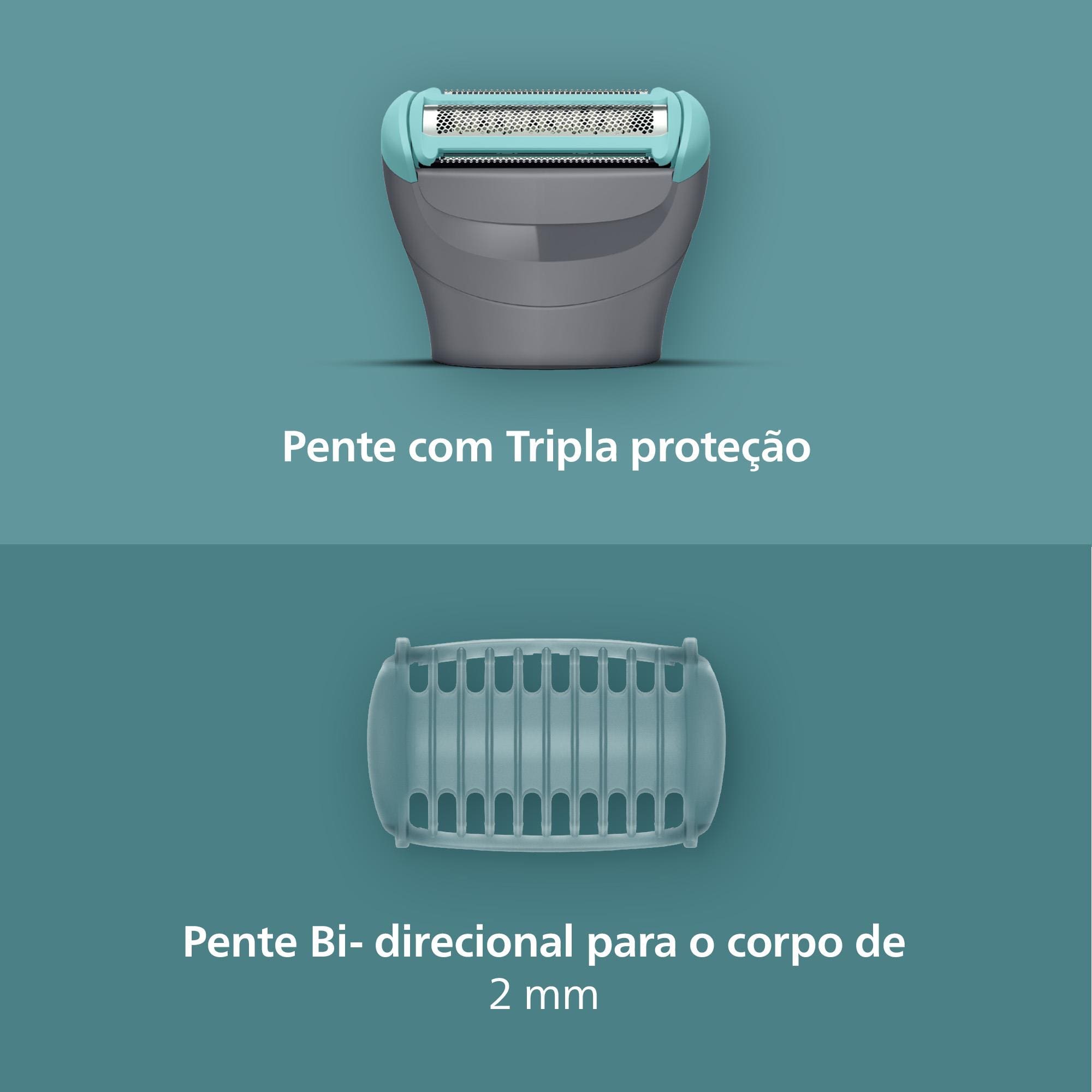 Aparador de Pelos Philips BodyGroom BG3470/15 À prova D`água Bivolt - 3