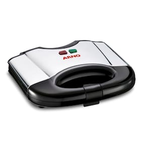 Sanduicheira Grill Arno SACS Placa Antiaderente Pés Antiderrapantes Inox e Preto - 220V - 1