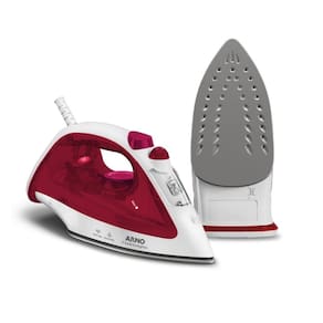 Ferro a Vapor Arno Essentialgliss FMQ 1200W Base Antiaderente Vermelho - 110V - 1