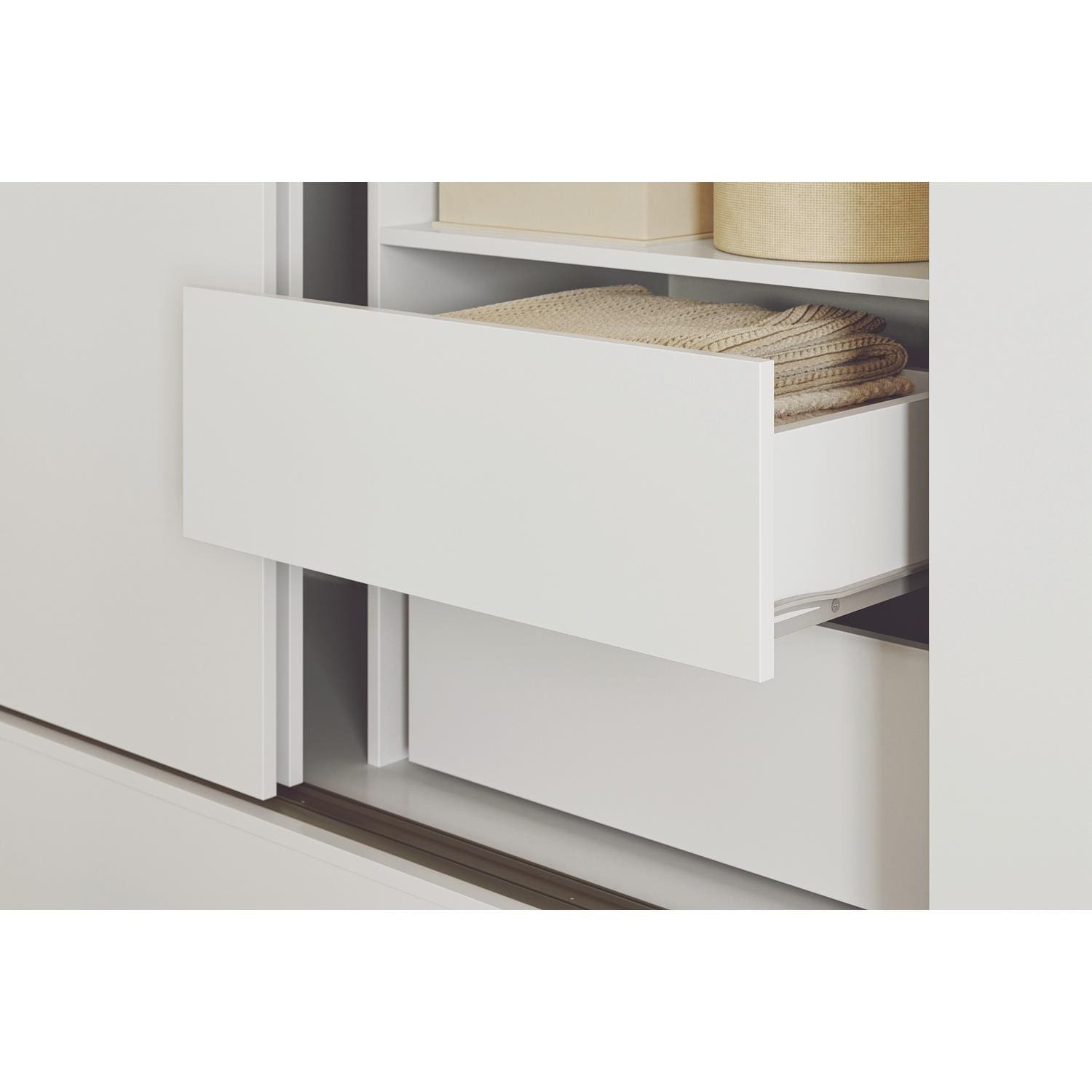 Guarda Roupa Santos Andirá Lisboa 3 Portas Deslizantes com Espelho - Branco - 2