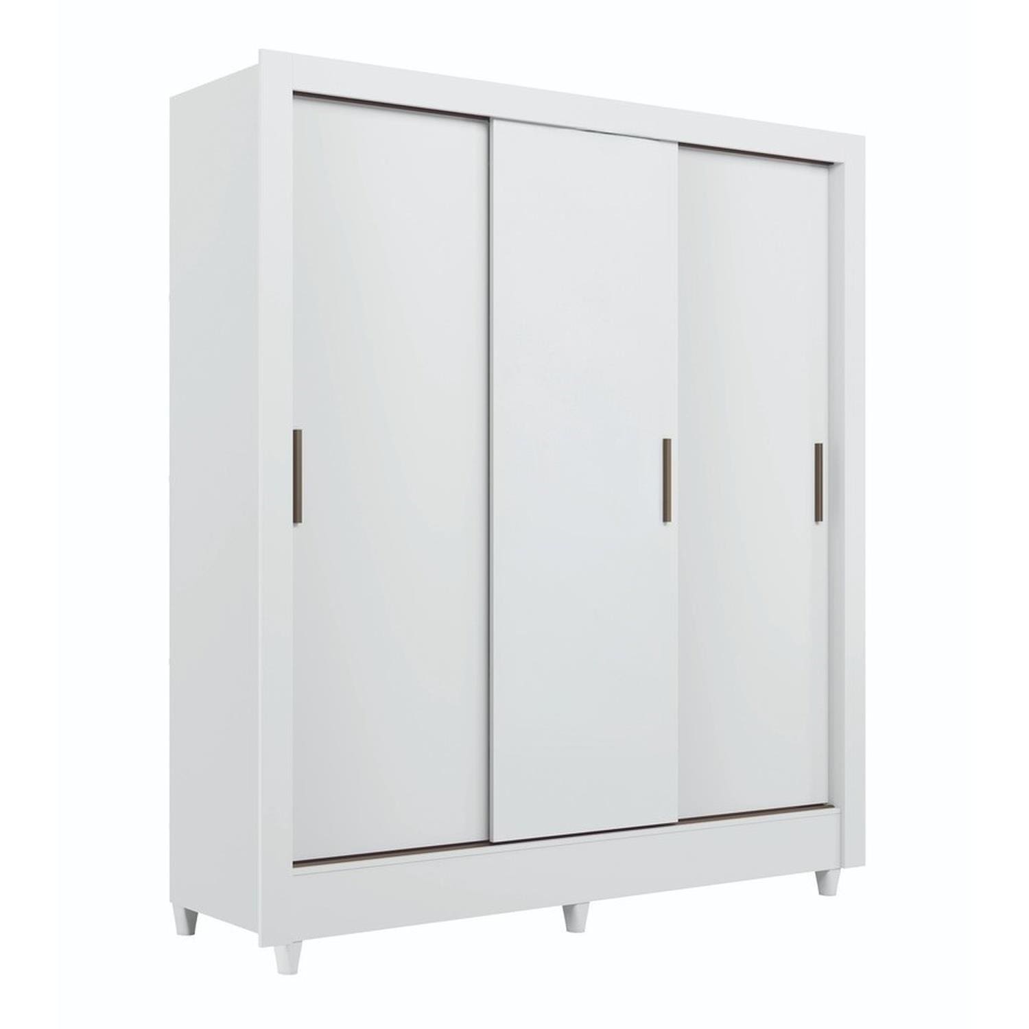 Guarda Roupa Santos Andirá Lisboa 3 Portas Deslizantes - Branco - 1