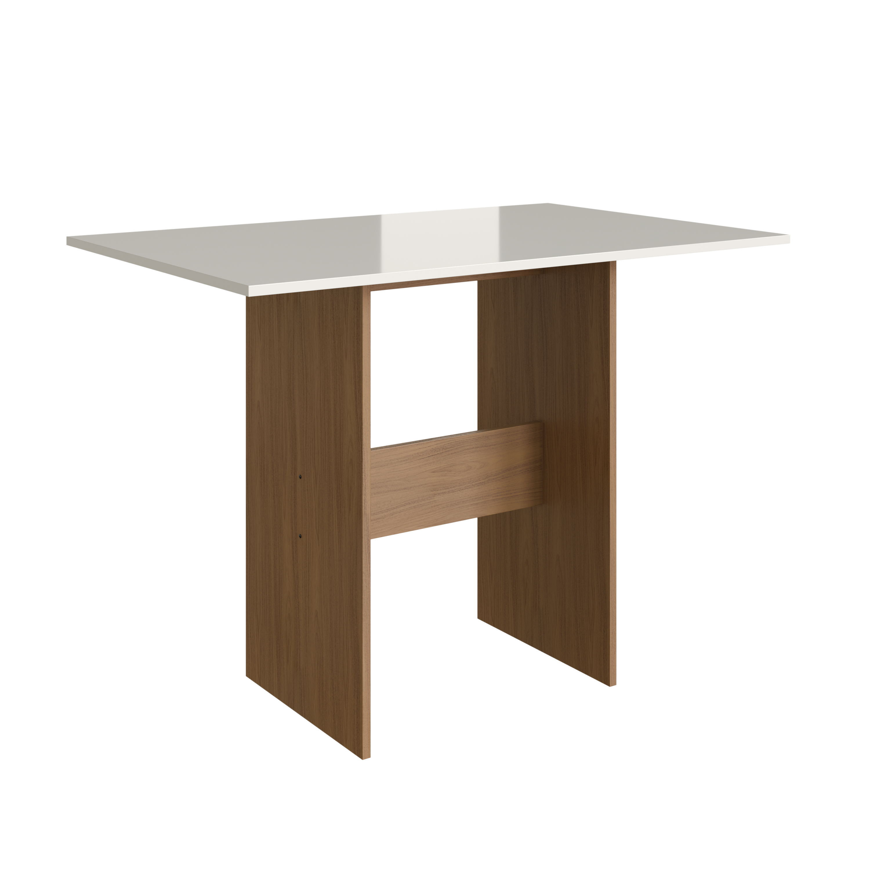 Conjunto de Mesa Retangular com 4 Cadeiras Indekes Orquídea Freijó/Off White - 2